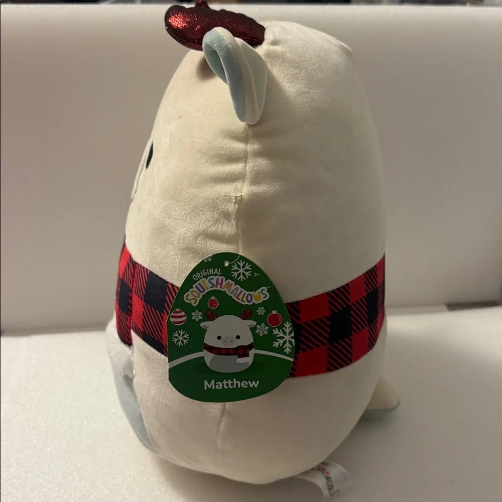 Squishmallows Cream Plush raindeer squishmallow Mathew 13 inches